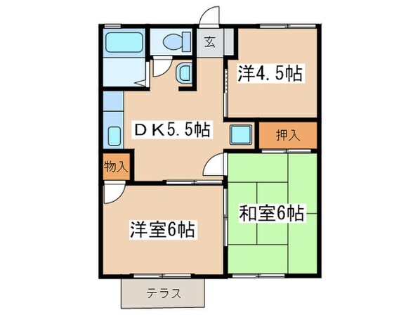 ロイヤルハイツ青木の物件間取画像